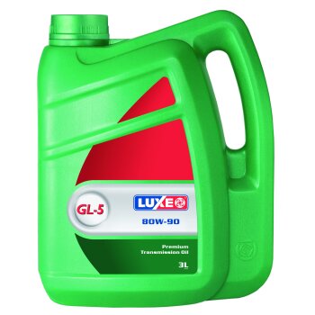 Жидкость LUXE трансм. 80W90 GL-5 минеральное 3л (1/6)