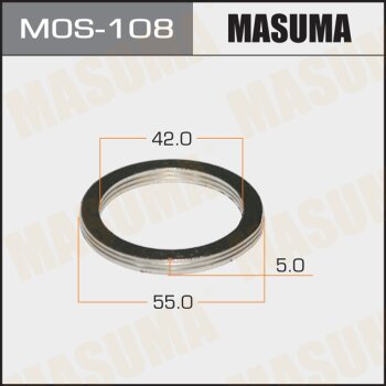 Уплотнительное кольцо под выхлопной коллектор  42 х 55 MASUMA MOS108