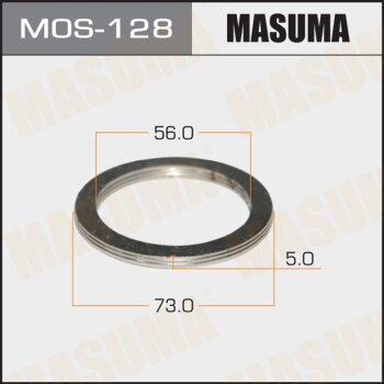 Уплотнительное кольцо под выхлопной коллектор  56 х 73 MASUMA MOS128