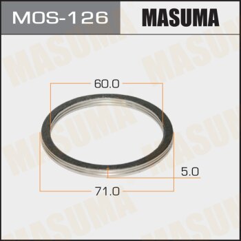 Монтажное уплотнительное кольцо выхлопной системы 60x71 (уп 20шт) MASUMA MOS126