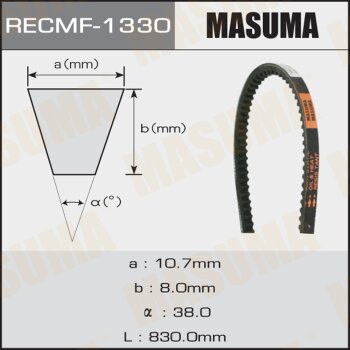 Ремень клиновый рк1330 10x830 мм MASUMA 1330
