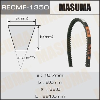 Ремень клиновый рк1350 10x881 мм MASUMA 1350