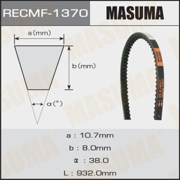 Ремень клиновый рк1370 10x932 мм MASUMA 1370