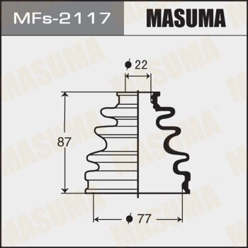 Фото пыльник шруса masuma mfs-2117 (силикон) + хомут