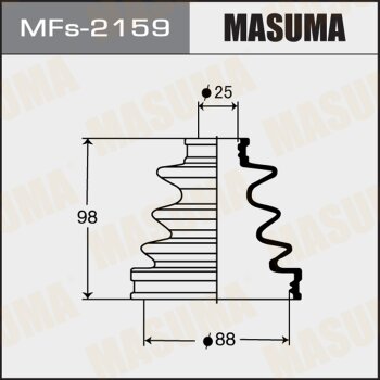 Фото пыльник шруса masuma mfs-2159 (силикон) + хомут