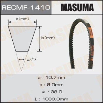 Ремень клиновый рк1410 10x1033 мм MASUMA 1410