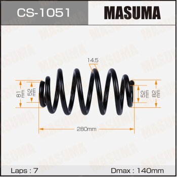 Фото пружина подвески masuma rear probox/ ncp50