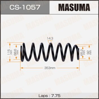 Фото пружина подвески masuma rear markii/ gx110