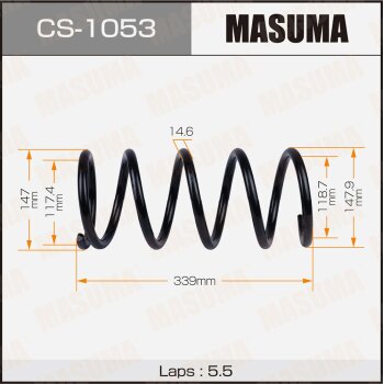 Фото пружина подвески masuma rear ipsum/ acm21w