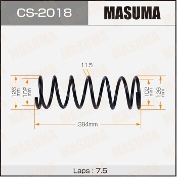 Фото пружина подвески masuma rear wingroad/ whny11