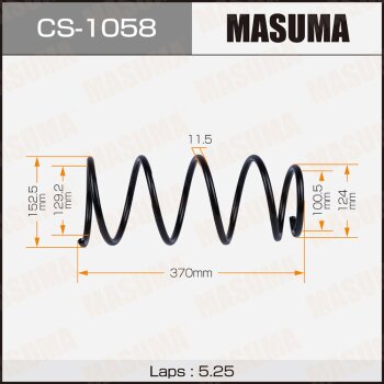 Фото пружина подвески masuma front vitz/ ncp10, scp10