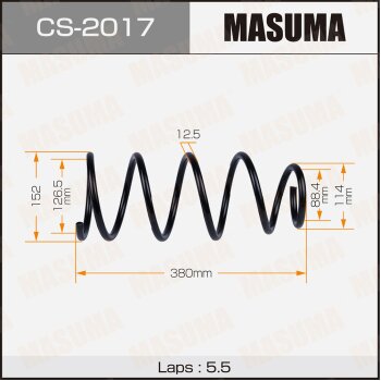 Фото пружина подвески masuma front wingroad/ whny11