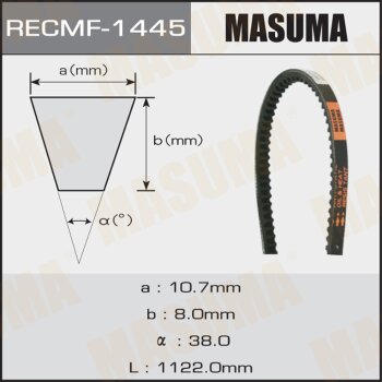 Ремень клиновидный MASUMA рк1445 10х1122 мм MASUMA 1445