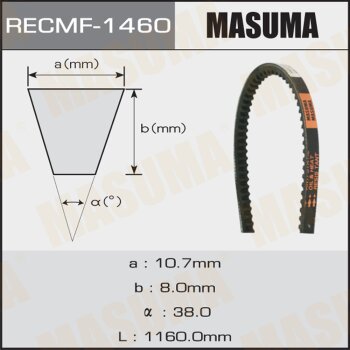 Ремень клиновый рк1460 10x1160 мм MASUMA 1460