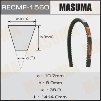 Ремень клиновый рк1560 10x1414 мм MASUMA 1560