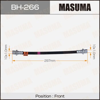 Шланг тормозной MASUMA T- /front/ HiAce HiLux Surf Dyna MASUMA BH266