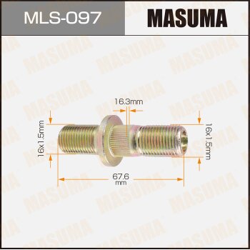 Фото шпилька для грузовика masuma 16x1.5мм - 16x1.5мм, l=67.6мм / oem_8-98000-404-0 isuzu