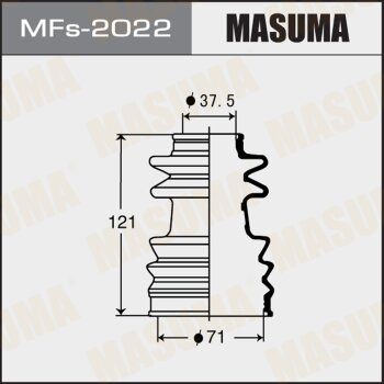 Фото пыльник шруса masuma mfs-2022 (силикон) + хомут