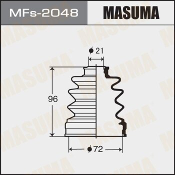 Фото пыльник шруса masuma mfs-2048 (силикон) + хомут