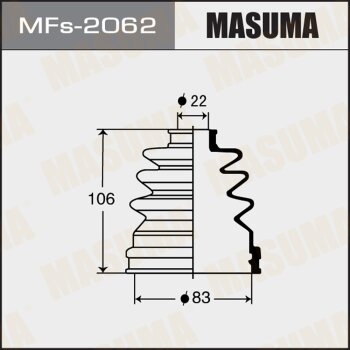 Пыльник ШРУСа MASUMA MFS2062