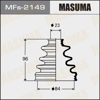 Фото пыльник шруса masuma mfs-2149 (силикон) + хомут