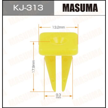 Фото клипса автомобильная (автокрепеж) masuma 313-kj [уп.50]