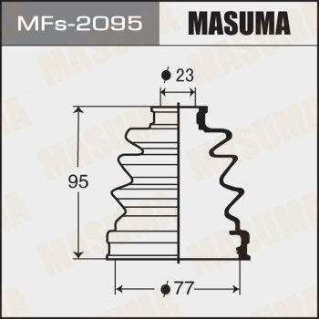 Фото пыльник шруса masuma mfs-2095 (силикон) + хомут