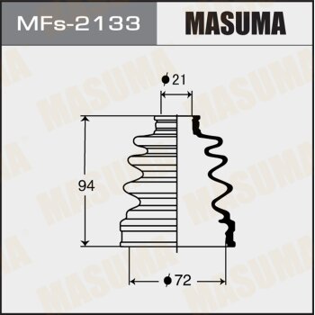 Фото пыльник шруса masuma mfs-2133 (силикон) + хомут