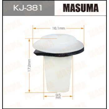 Фото клипса крепежная masuma 381-kj