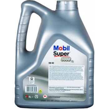 Масло моторное MOBIL Super 3000 X1 5W40 SN/CF, A3/B3, A3/B4 синтетика 4л (1/4)