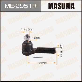 Фото наконечник рулевой тяги masuma toyota land cruiser / fj80, hdj81, hzj81, rj79 rear 90-98 rh