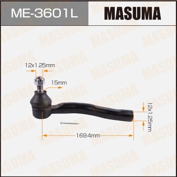 Фото наконечник рулевой тяги masuma toyota probox, vitz / ncp5#, scp10, ncp10 99-14 lh