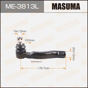 Фото наконечник рулевой тяги masuma toyota land cruiser 100, lexus lx470 02-07 lh