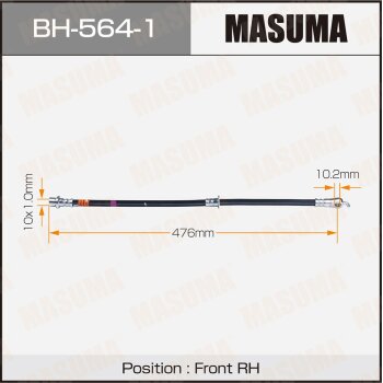 Шланг тормозной MASUMA T- /front/ Camry ACV4 LEXUS ES350 RH MASUMA BH5641