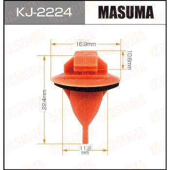 Фото клипса крепежная masuma 2224-kj