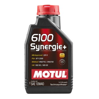 Масло моторное MOTUL 6100 Synergie 10W40 SN/CF полусинтетика 1л (1/12)