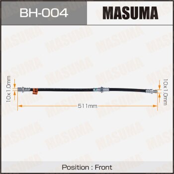 Шланг тормозной MASUMA T- /front/ Mark II X8 аналго bh-223 MASUMA BH004