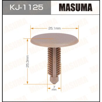 Фото клипса крепежная masuma 1125-kj салонная бежевая