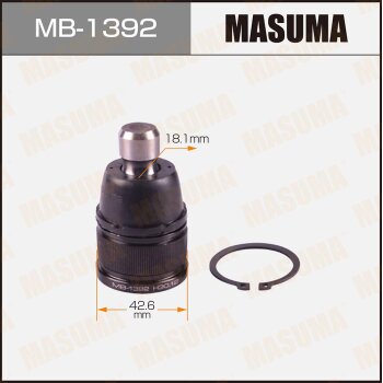 Фото шаровая опора masuma front mazda mpv/ lw5w, lwew