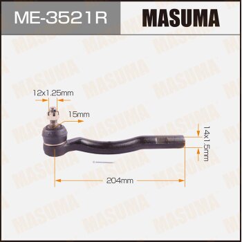 Фото наконечник рулевой тяги masuma toyota estima / tcr1#, tcr2#, cxr1#, cxr2# 90-99 rh