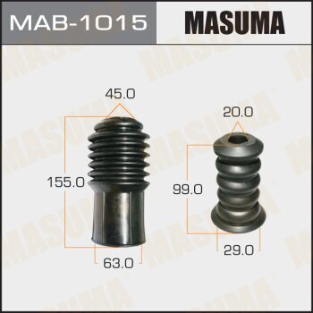 Фото пыльники стоек универсальные masuma, отбойник d=20, h=99