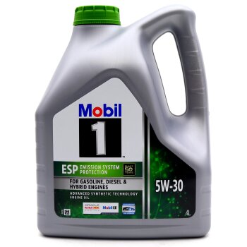 Масло моторное MOBIL-1 ESP Formula 5W30 SN/SP, C3 синтетика 4л (1/4)