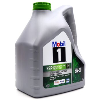 Масло моторное MOBIL-1 ESP Formula 5W30 SN/SP, C3 синтетика 4л (1/4)