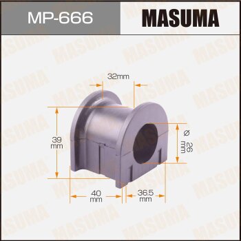 Втулка стабилизатора пер MASUMA MP666