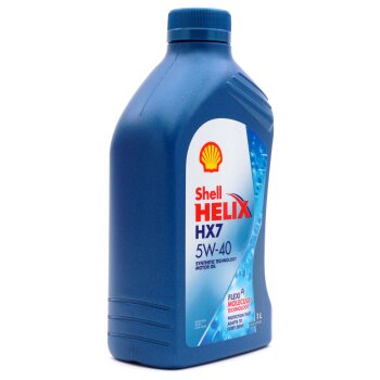Масло моторное SHELL Helix HX7 5W40 SN/SP, A3/B4 полусинтетика 1л (1/12)