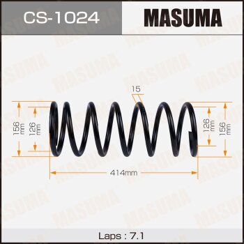 Фото пружина подвески masuma rear crown/ jzs141, jzs143