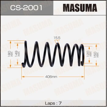 Фото пружина подвески masuma front terrano/ r50