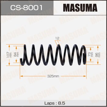 Фото пружина подвески masuma rear escudo/ td01w