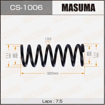 Фото пружина подвески masuma front markii/chaser/ jzx100