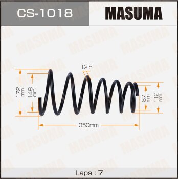 Фото пружина подвески masuma rear camry/vista/ sv41/ cv40